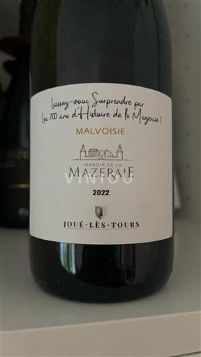 Valea Loarei Touraine Manoir de la Mazeraie Malvoisie 2022