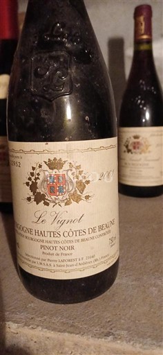 Burgundia Hautes Côtes de Beaune Domaine Parigot Le Vignot 2001