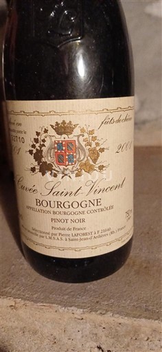Burgundy Fils de Charles Saint Vincent 2001