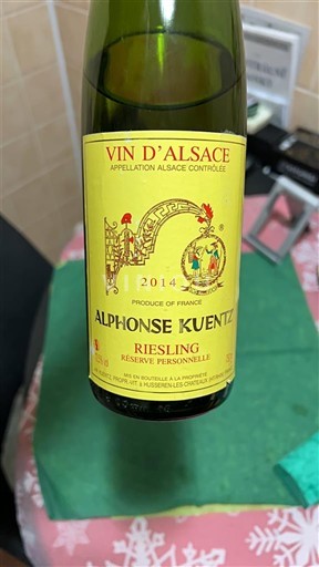 Alsacia Alphonse Kuentz Réserve Personnelle 2014