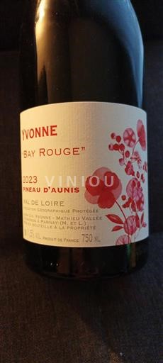 Valea Loarei Nespecificat Yvonne Bay Rouge 2023