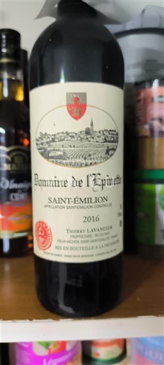 Bordeaux Saint-Émilion Domaine L'Épinette 2016