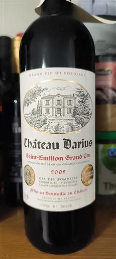 Bordeaux Saint-Émilion Grand Cru Grand Cru Château Darius 2009