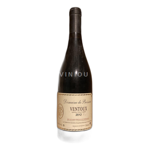 Vin Rouge sec Domaine Boissan 2012 France Vallée du Rhône Ventoux AOC