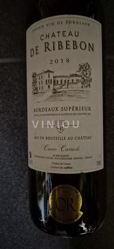 Bordeaux Bordeaux superior Château Ribebon Camille 2018