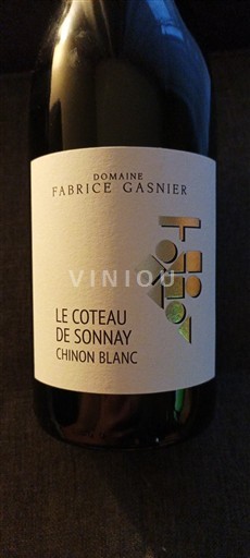 Wijnen Blanc sec Le Coteau de Sonnay Domaine Fabrice Gasnier 2023 Frankrijk Loirevallei Chinon AOC