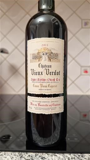 Bordeaux Saint-Émilion Grand Cru Grand Cru Château Vieux Verdots Vieux Capetrot 2015