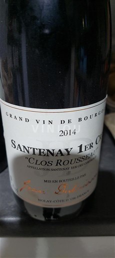 Burgundia Santenay Premier Cru Jean Dulot Clos Rousseau 2014