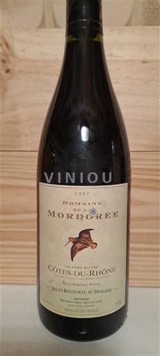 Valea Ronului Côtes-du-Rhône Domaine La Mordorée 2007