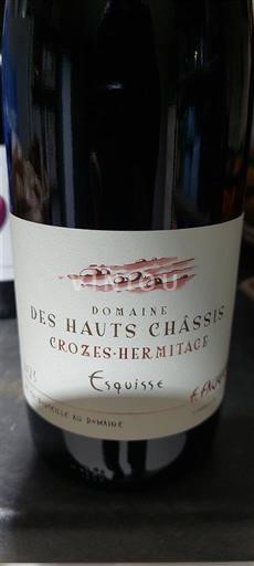 Rhône-dalen Crozes-Hermitage Domaine Hauts Châssis Esquisse 2023