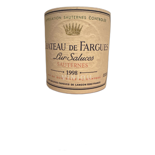 Burdeos Sauternes Chateau de Fargues Lur-Saluces vin doux 1998