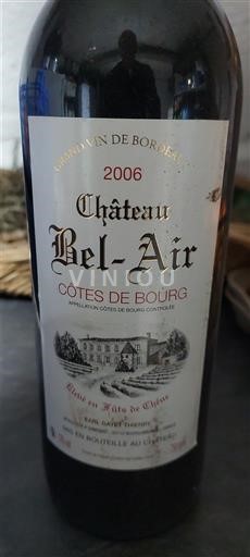 Bordeaux Côtes-de-Bourg Château Bel-Air 2006