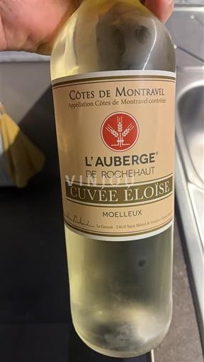 Sud-Vest Côtes-de-montravel L'Auberge de Rochehaut Éloïse 2024