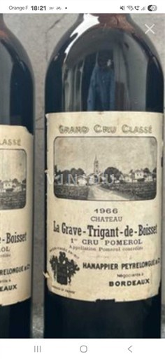 Bordeaux Pomerol Château La Grave-Trigant-de-Boisset 1966