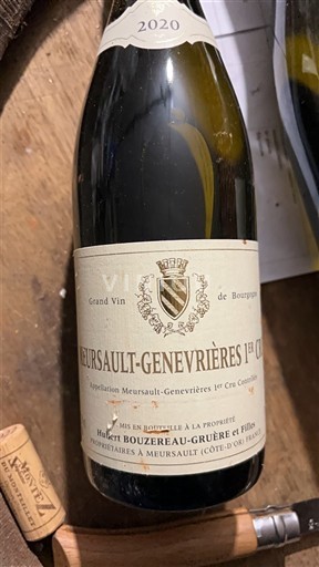 Burgundi Meursault Premier Cru Bouzereau-Gruère et Filles Genevrieres 2020