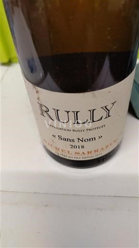 Burgundia Rully Michel Sarrazin Sans Nom 2018