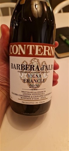 Piemonte Barbera d'Alba Giacomo Conterno Vigna Francia 2020
