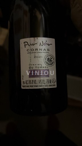 Valea Ronului Cornas Domaine Tunnel Pur Noir 2021