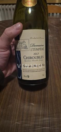 Beaujolais Chiroubles Domaine Tempéré des Bois de Lay 2017