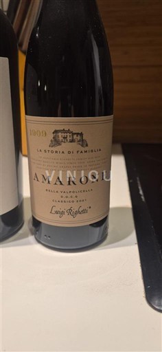 Venetia Amarone della Valpolicella Luigi Righetti La Storia di Famiglia 2021