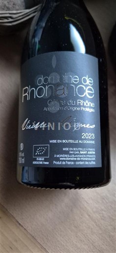 Rona dolina Côtes-du-Rhône Domaine Rhonance Vieilles Vignes 2023