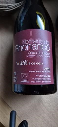 Rona dolina Côtes-du-Rhône Domaine Rhonance Rhonance 2023