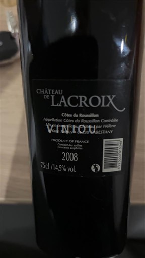Roussillon Côtes-du-Roussillon Château Lacroix 2008