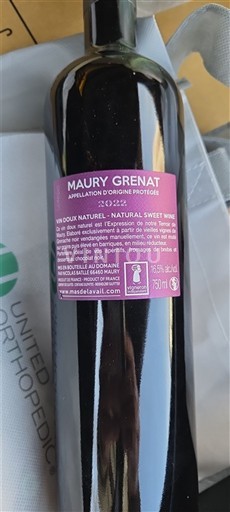 Roussillon Maury Mas de Lavail Grenat 2022