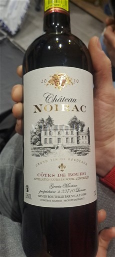 Bordeaux Côtes-de-Bourg Château Noifac 2010