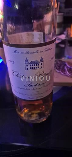 Bordeaux Sauternes Château Ripeau 1989