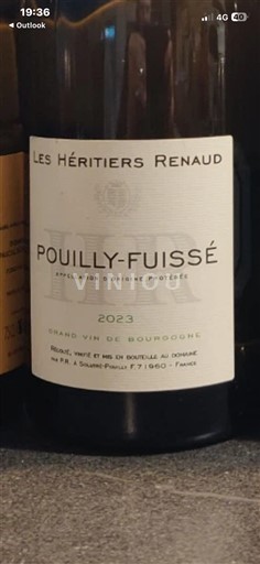 Bourgondië Pouilly-fuissé Les Héritiers Renaud 2023