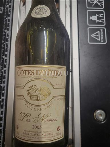 Jura Côtes-du-Jura Hubert Clavelin & Fils Les Normois 2005