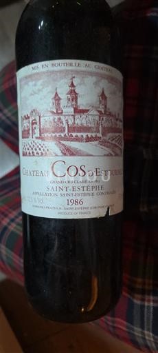 Bordeaux Saint-Estèphe Grand Cru Château Cos d'Estournel 1986
