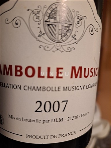 Burgundi Chambolle-Musigny Domaine DLM 2007