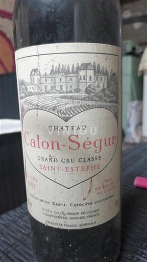 Бордо Сен-Естеф Grand Cru Château Calon-Ségur 2001