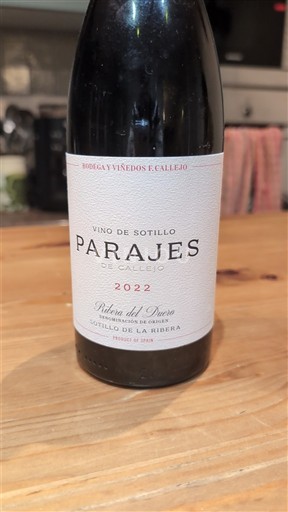 Castilia și León Ribera del Duero Bodega y Viñedos Callejo Parajes de Callejo 2022