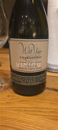 Valea Breede Robertson Springfield Estate Wild Yeast Chardonnay 2024