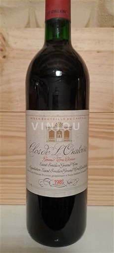 Bordeaux Saint-Émilion Clos de l'Oratoire 1989