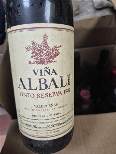 Castilia-La Mancha Valdepeñas Viña Albali Tinto Reserva 1987