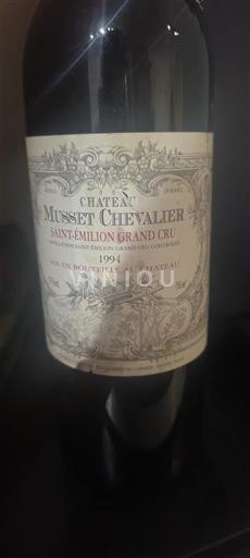 Bordeaux Saint-Émilion Grand Cru Château Musset Chevalier 1994