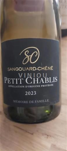 Bourgondië Petit-Chablis Sangouard-Chéné Mémoire de Famille 2023