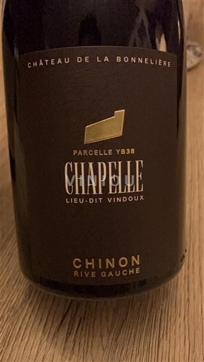 Valea Loarei Chinon Château La Bonnelière Chapelle Lieu-dit Vindoux Parcelle YB38 Nemilésimat