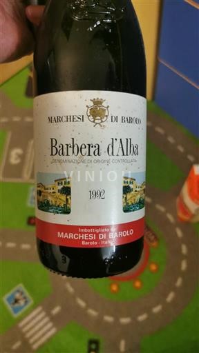 Piemonte Barbera d'Alba Marchesi di Barolo 1992
