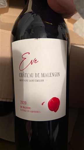 Bordeaux Montagne-Saint-Émilion Château Malengin Eve 2020