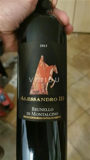 Toscana Brunello di Montalcino Alessandro III 2015
