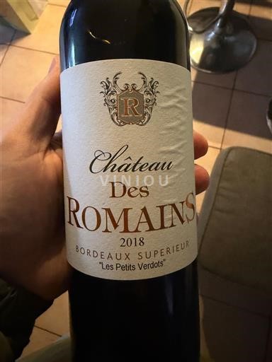 Bordeaux Bordeaux superior Château Romains Les Petits Verdots 2018