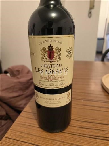 Bordeaux Blaye-Côtes-de-Bordeaux Chateau Les Graves 2019