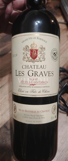 Bordeaux Blaye-côtes-de-bordeaux Chateau Les Graves 2019