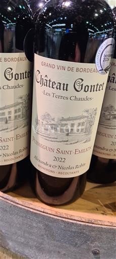 Bordeaux Puisseguin-saint-émilion Château Conter Les Terres Chaudes 2022