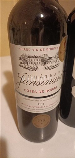Bordeaux Côtes-de-Bourg Château Jansenau 2015